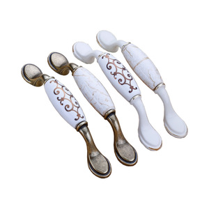 European Style Marble Cabinet Handle 6036 Zinc Alloy Durable Furniture Hardware Drawer Pull - Product Image 3