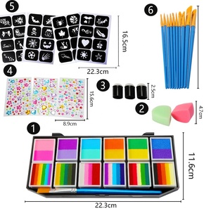 Kit de Maquillage Corporel Activé à l'Eau pour Enfants, Non Toxique et Facile à Appliquer, Lavable, Idéal pour Fournisseurs Professionnels - Product Image 6