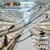 Tube lumineux LED T5 T8 intégré pour volailles, indice d'étanchéité IP67, idéal pour les bâtiments d'élevage de poulets de chair et de reproducteurs