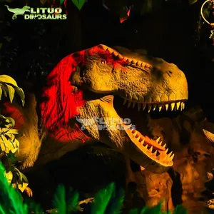 Modelo de dinosaurio Tiranosaurio <span class=keywords><strong>Rex</strong></span>, equipo de parque de atracciones, gigante, Animatronic - Product Image 6