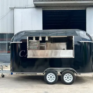 Carrito de Comida Personalizado para Helados de Café Negro, Camión de Comida Móvil para Hamburguesas y Tacos - Product Image 4