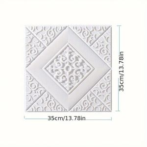 Papier peint moderne 3D 35*35cm pour chambre à coucher, autocollant mural pour plafond, facile à installer, décoration intérieure - Product Image 6