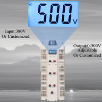 Haute qualité 380V/500V 3 phases tension réglable Variac transformateur Variable 20A/30A/20KW/30KW/20KVA/30KVA forme de bobine