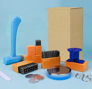Bộ Dập Kim Loại Chuyên Nghiệp Dành Cho Các Dụng Cụ Trang Sức Diy, Bao Gồm Bộ Đục Lỗ Bảng Chữ Cái, Khối Băng Ghế Thép Và Búa - Product Image 5