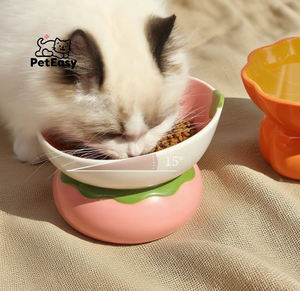 2025 nuevo diseño Popular cuenco para mascotas inclinado <span class=keywords><strong>de</strong></span> patas altas en forma <span class=keywords><strong>de</strong></span> fruta para gatos y perros plato <span class=keywords><strong>de</strong></span> porcelana individual antivuelco - Product Image 3