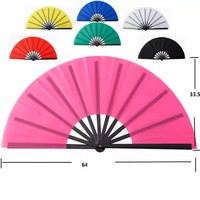 Éventails personnalisés de haute qualité avec logo, 13 pouces, grands éventails à main pour rave, impression par sublimation, éventails en bambou à claquettes pour fête
