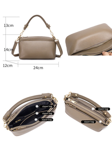 RZCK <strong>Fashion</strong> Genuine Leather Young Lady Khaki Bags in <strong>Turkey</strong> Multi-purpose Small Chic <strong>Handbag</strong> for Women Wholesale and Low Price - Product Image 2
