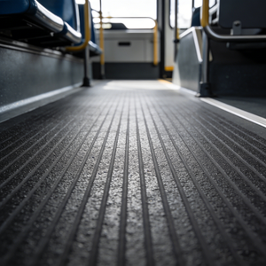Tapis de sol en <span class=keywords><strong>caoutchouc</strong></span> <span class=keywords><strong>antidérapant</strong></span> givré pour bus, résistant à l'usure, non réfléchissant, pour véhicules de transport public - Product Image 2