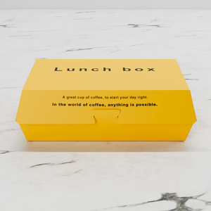 <span class=keywords><strong>Set</strong></span> Premium di Imballaggi Gialli Monouso per Caffè - Bicchieri da Asporto, Contenitori per <span class=keywords><strong>Pranzo</strong></span> e Sacchetti di Carta per Caffetterie e Ristoranti - Product Image 5
