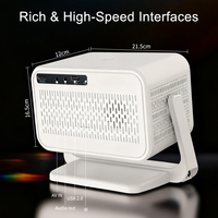Projecteurs Wifi6 à mise au point automatique, projecteur intelligent P21, 1080P FHD, vidéo 4K, 400 ANSI, Android 14, 1080P natif, cinéma maison portable
