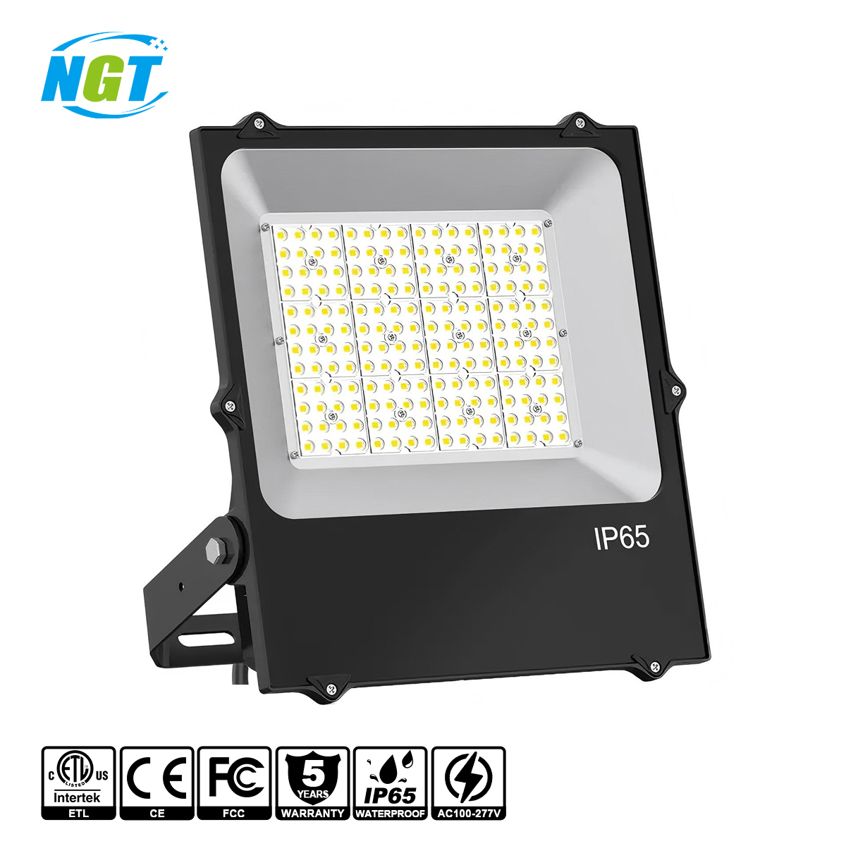 LED Flood Light Outdoor 300W Commercial Work Light Waterproof Bright Security Stadium Lights for Parking Lots Warehouses Yard