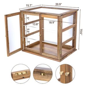 Tùy Chỉnh 3 Tier Keo Gỗ Rõ Ràng Acrylic Bánh Mì Hộp Cấp Chuyên Nghiệp Bán Lẻ Bánh Pastry Hiển Thị Trường Hợp Với Có Thể Tháo Rời Khay - Product Image 3