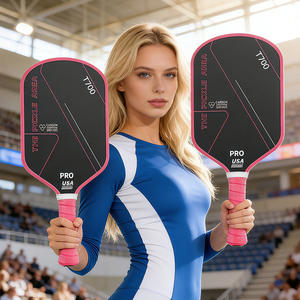 Raquette de pickleball portable de haute qualité, durable, de 4e génération, épaisseur 16 mm, raquette de padel, équipement de pickleball en carbone 24k T700 - Product Image 2