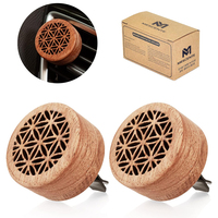Mescente gros bois voiture diffuseur désodorisant métal fort parfum universel ajustement luxe voiture évent Clip