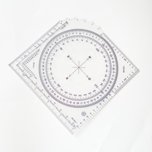Righello coordinato quadrato UTM/MGRS da 10,5 cm e goniometro con varie scale per lettura mappe e navigazione all'aperto - Product Image 4