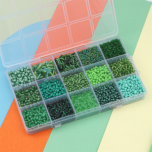 Kit de perles de rocaille de couleurs printanières, 15 pièces, tailles variées, avec mini kit de perles de rocaille en verre – Meilleures ventes - Product Image 3