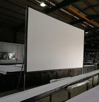 Écran de projection portable HEYU 150 180 200 220 250 300 pouces 16:9 4:3, pliage rapide avant et arrière, pour projecteur extérieur