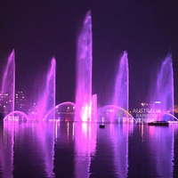 Fontaine musicale flottante en plein air, personnalisée, spectacle d'eau dansante, Bangladesh, 120M x 24M