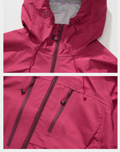 Chaqueta Impermeable Multicolor de 3 Capas para <span class=keywords><strong>Mujer</strong></span>, con Cierre de Presión, para Montañismo y Senderismo - Product Image 5