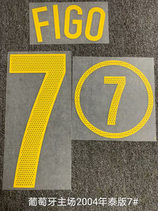 Numéro de marquage à chaud Super a Retro 2004 C.<span class=keywords><strong>ronaldo</strong></span> <span class=keywords><strong>Figo</strong></span> Rui costa - Product Image 3