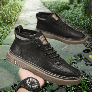 Chaussures de course décontractées d'été pour hommes à semelle épaisse, maille respirante dégradée, semelle intérieure en EVA, fonction rehausseur de hauteur, couleur unie - Product Image 2