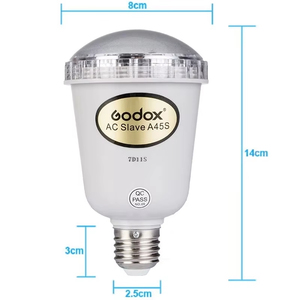 Godox A45S nhấp nháy ánh sáng AC nô lệ đèn flash bóng đèn 5600K điện tử nhấp nháy đèn cho <span class=keywords><strong>E27</strong></span> 4 bức ảnh/lô cho Photo Studio - Product Image 5