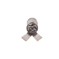 Broche personnalisée à thème ruban de sensibilisation – Alliage de zinc électroplaqué, style SIDA et santé mammaire, prix modéré
