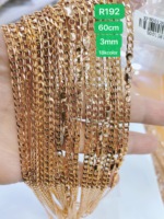 Chaîne en or en gros 1113xuping pour hommes, chaîne cubaine en cuivre plaqué or 14k 18k, collier pour femmes, bijoux