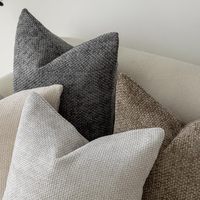Ferme Boho Home Decor Neutre Chenille Velours Côtelé Décoratif Velours Coussin Couvre
