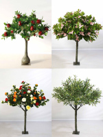 Arbre artificiel de fleurs de cerisier NINI pour intérieur et extérieur, décoration de mariage et de fête, haute simulation, plantes d'arbres de fleurs de cerisier blancs et roses