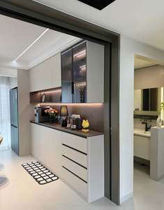 Buffet en bois blanc de luxe, armoire de rangement pour le salon, la cuisine, la chambre ou l'appartement - Product Image 1