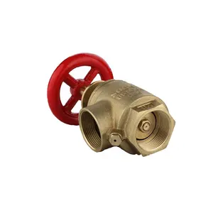 UL/FM 1-1/2 "Female x FeMale, brandbekämpfung messing Angle Valve