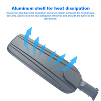 KCD 20w 30w 50w 100w 150w 300w 500w Lampadaires LED SMD originaux en aluminium à haut lumen, éclairage public commercial, rues LED