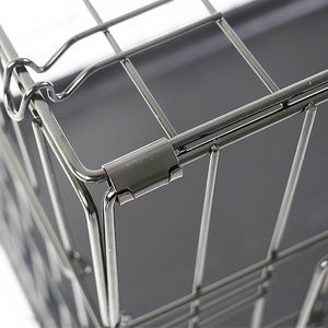 ขายส่งราคาถูกขนาดใหญ่เหล็กโลหะสุนัขแสดงกรงที่มีถาดและล็อคสำหรับขาย - Product Image 4