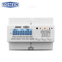 Compteur d'énergie triphasé sur rail DIN TOMZN 3*220V 380V 400V 50Hz 60Hz Tension Courant DTS238-7 ZN/S avec RS485 MODBUS-RTU