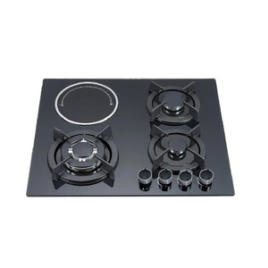 Cuisinière à gaz domestique multifonctionnelle en métal, intégrée, quatre brûleurs gaz et un électrique, économe en énergie, avec <span class=keywords><strong>plaque</strong></span> en verre trempé, compatible - Product Image 6