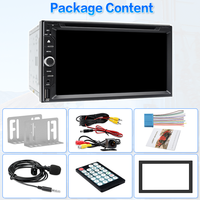 Estéreo para Auto de Doble DIN con Reproductor de DVD y CD, Apple CarPlay y Android Auto Inalámbricos, Pantalla Táctil, Radio, Bluetooth, USB, SD, FM