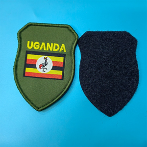 カスタムカラフルデザイナーハットフックアンドループパッチ生地ロゴ縫い付け織りベルクロパッチ（衣類用） - Product Image 2