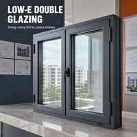 Panneau de verre isolé triple 8x24 persienne en aluminium en verre trempé simple de style européen