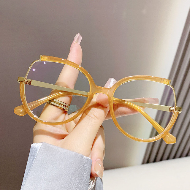 Wholesale Oversized Round Glasses Frame Men Computer Eyeglasses Frames for Women Anti-blue Light Optical Spectacle Frame