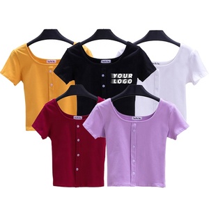 Chất Lượng Cao Phụ Nữ T-Shirt Tùy Chỉnh Phụ Nữ T-Shirt Thoải Mái Thời Trang Đa-Màu Sắc Phụ Nữ T-Shirt - Product Image 1