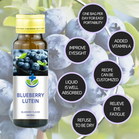 Extrait de Myrtille Congelée, Lutéine, Esters de Zéaxanthine, Rétinol, Complément Alimentaire pour les Yeux, Vitamine, Gouttes Oculaires Liquides à la Myrtille Sauvage