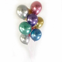 Ballons en latex métalliques de 10 pouces, 1,8 g, couleur chrome, directement de l'usine, pour la décoration de fête d'anniversaire, de mariage ou de chambre à coucher