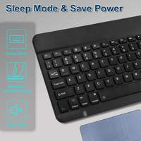 Teclado Bluetooth Inalámbrico Delgado y Portátil de 10 Pulgadas, 78 Teclas, para Tabletas Samsung Android iPad