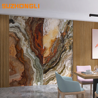 Panneaux d'Effet de Revêtement Mural Intérieur, Panneaux Muraux UV en Marbre de Meilleure Qualité, Plaques de Marbre Intérieur en PVC
