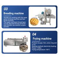 Ligne de production de nuggets de poulet, machine à faire des tendres-bouchées de viande, machine à faire des galettes de viande, machine à faire des burgers