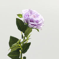 Fleurs artificielles en gros, toucher réel, roses thé, pour Noël, mariage, Saint-Valentin, décoration maison, jardin, fête