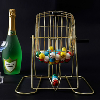 Jouets interactifs pour fêtes, jeu de hasard, jeu de bingo, maître de cérémonie de bingo, événement de banquet, machine à loterie de 9 pouces avec 75 boules