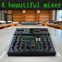 Console de mixage audio professionnelle en métal LX602DSP, modèle 6 canaux, 99 effets DSP, enregistrement BT USB, 2 stéréo, égaliseur 7 bandes pour les soirées