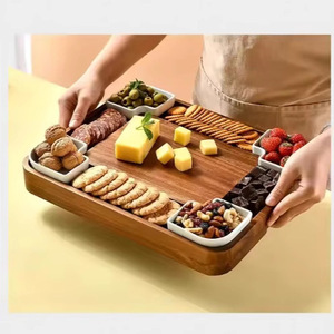 Juego de Tablas de Queso Acacia Premium con Bandejas para Servir Delicatessen - Product Image 3